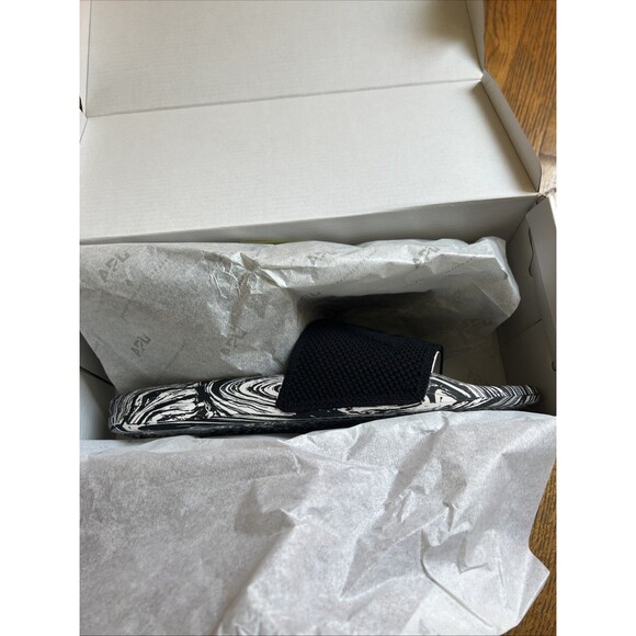 APL Athletic Propulsion Lab TechLoom Slides Men’s Size 14 Black White Marble - Picture 7 of 8